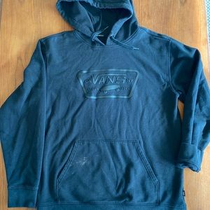 Vans Fleece Hoodie black on black Large